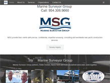 Tablet Screenshot of marinesurveyorgroup.com